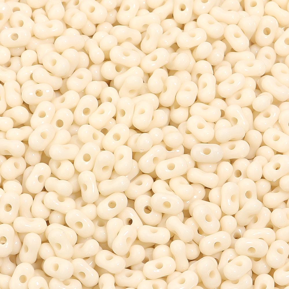 Acrylic Solid Color Peanut Beads for Handmade Jewelry and Accessories