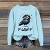 Women's Fashion Casual Long Sleeve Loose Printed Sweatshirt
