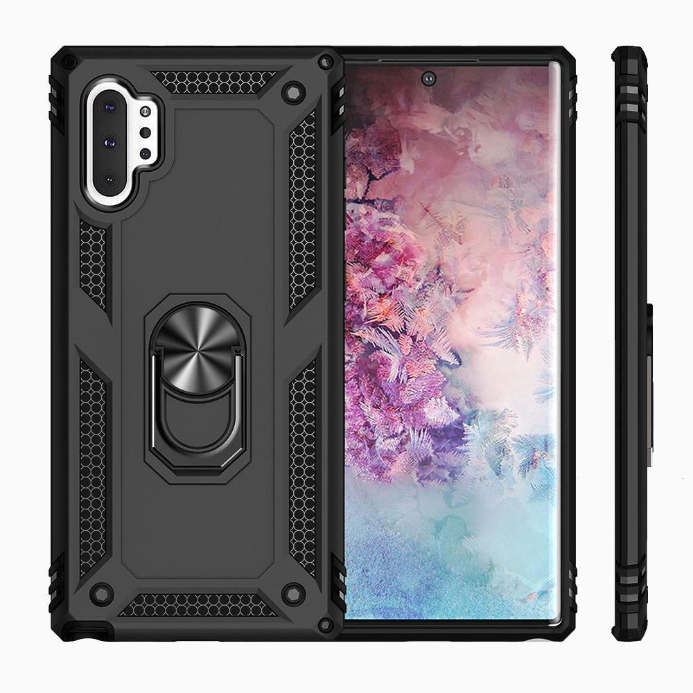 Armored case for Samsung Galaxy Note 10+ Plus, Nox Case Ring, black