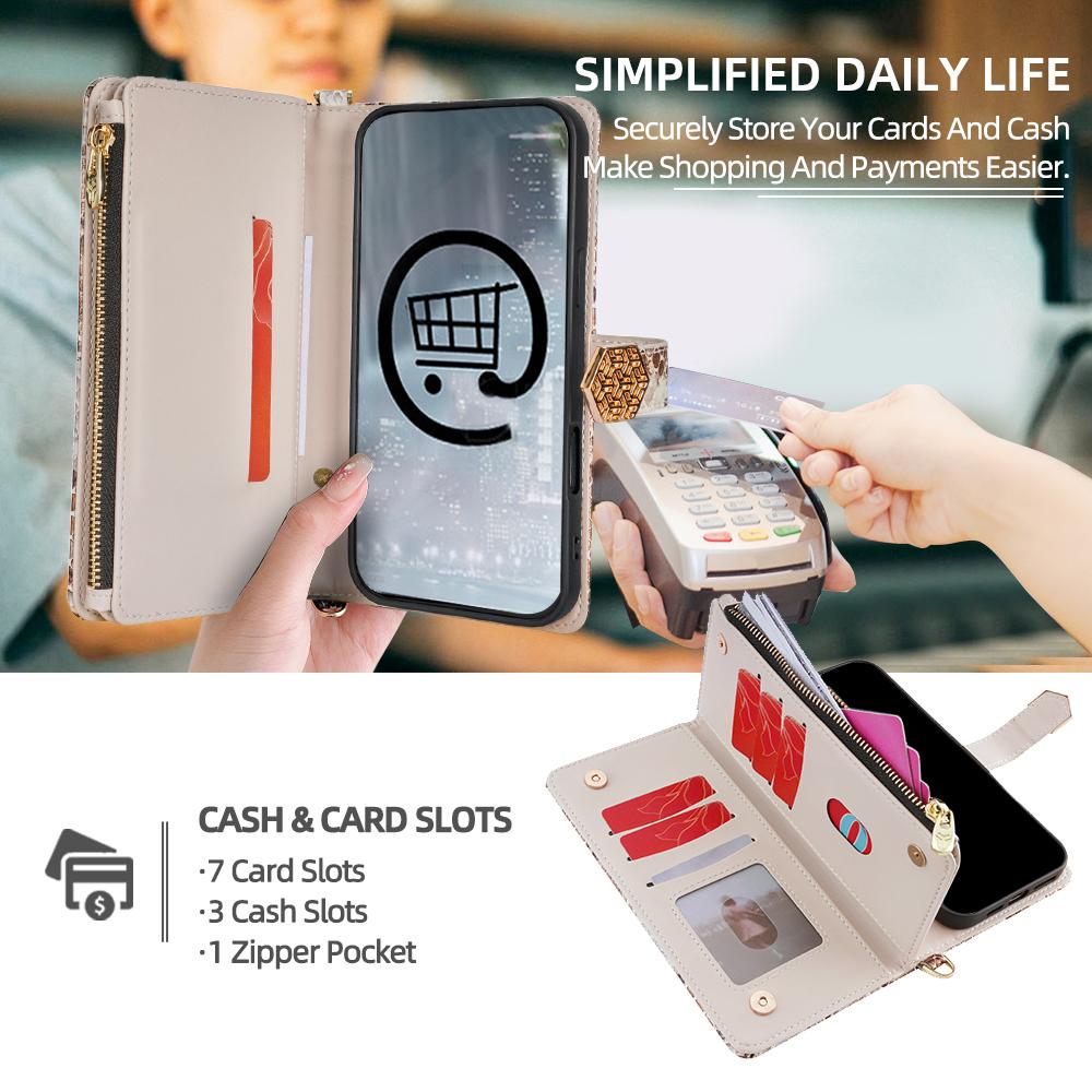 For Samsung Galaxy A05 4G Case Snake Skin Texture PU Leather Phone Wallet Cover with Shoulder Strap