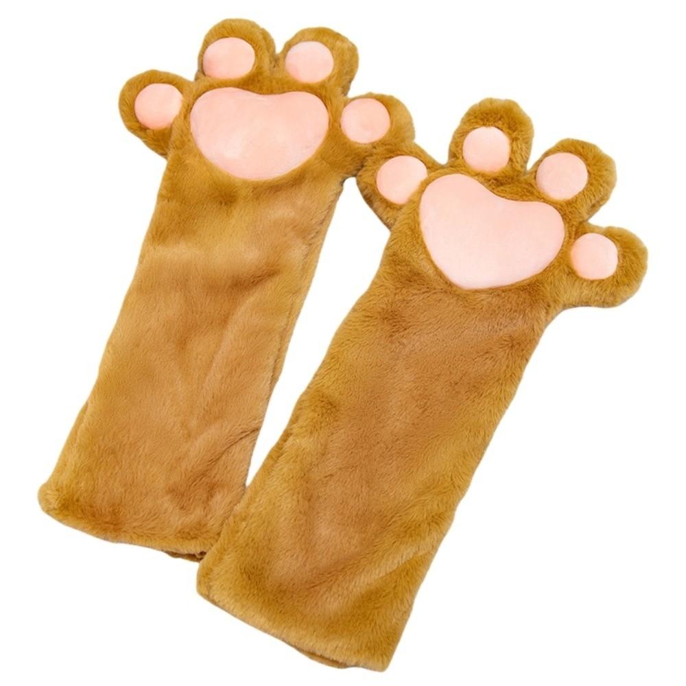 Thicken Plush Cat Paw Gloves Cartoon Cat Claw Mittens Kawaii Cosplay Costume Gloves  Club