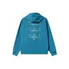 Li Ning Sports Fashion Series Logo Embroidered Group Print Loose Hoodie Unisex Hoodie Space-Blue AWDR471-2