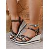 New Large Size Sandals Pearl Jewelry Platform High Heel Sandals Women's Fashion Sandals