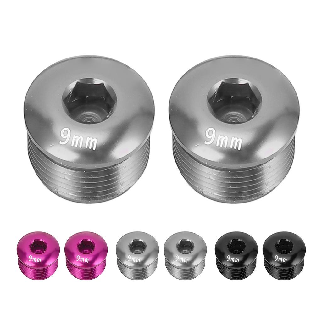 2 ШТ. Пылезащитная крышка для педали велосипеда M14 9 мм из алюминиевого сплава, защитный стопорный винт для горного велосипеда