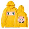 Funny Anime Spy X Family Kawaii Forger Anya Long Sleeve Hoodies Harajuku Casual Cartoon Cosplay Hip Hop Women Men's Sweatshirt