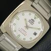 USED ORIENT AUTOMATIC 46943 JAPAN MENS VINTAGE WHITE COLOR DIAL WATCH A702205-5 R123-a702205