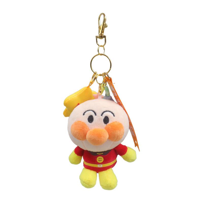 Charming Anpanman Bacteria Plush Toy Keychain With Colorful Star Accessories