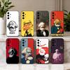 Чехол для телефона K-Karl M-Marx для Samsung Galaxy A73, A72, A71, A70, A53, A52, A51, Другие Мягкий Черный Корпус