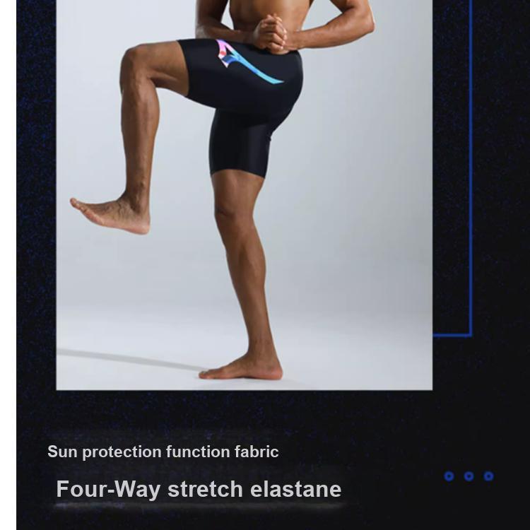 Mizuno Профессиональные мужские шорты для плавания с квадратным кроем, быстросохнущие эластичные купальники, мужские купальники, черные N2CB1106
