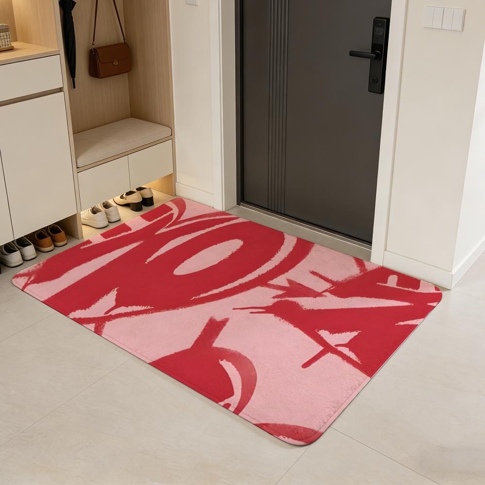 group E-EXO Floor Mat Flannel Door Mat Non-Slip Absorbent Washable Indoor Home Rug