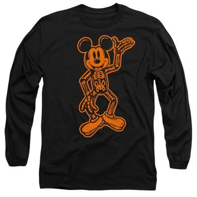 Disney Унисекс футболка для взрослых с Микки Маусом-скелетом