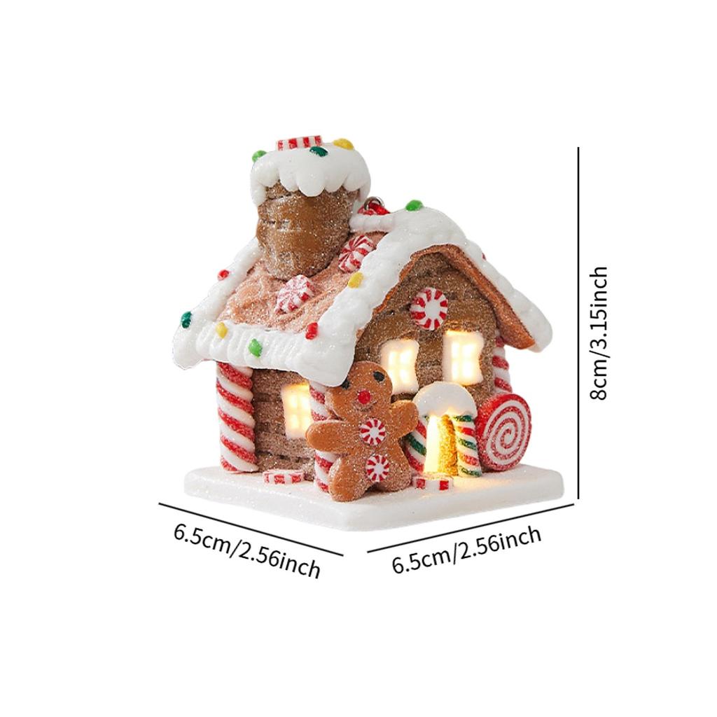 Рождественские украшения, светящийся домик, рождественский подарок, мягкая глина, сказочный домик, атмосфера, украшение для окна, праздник