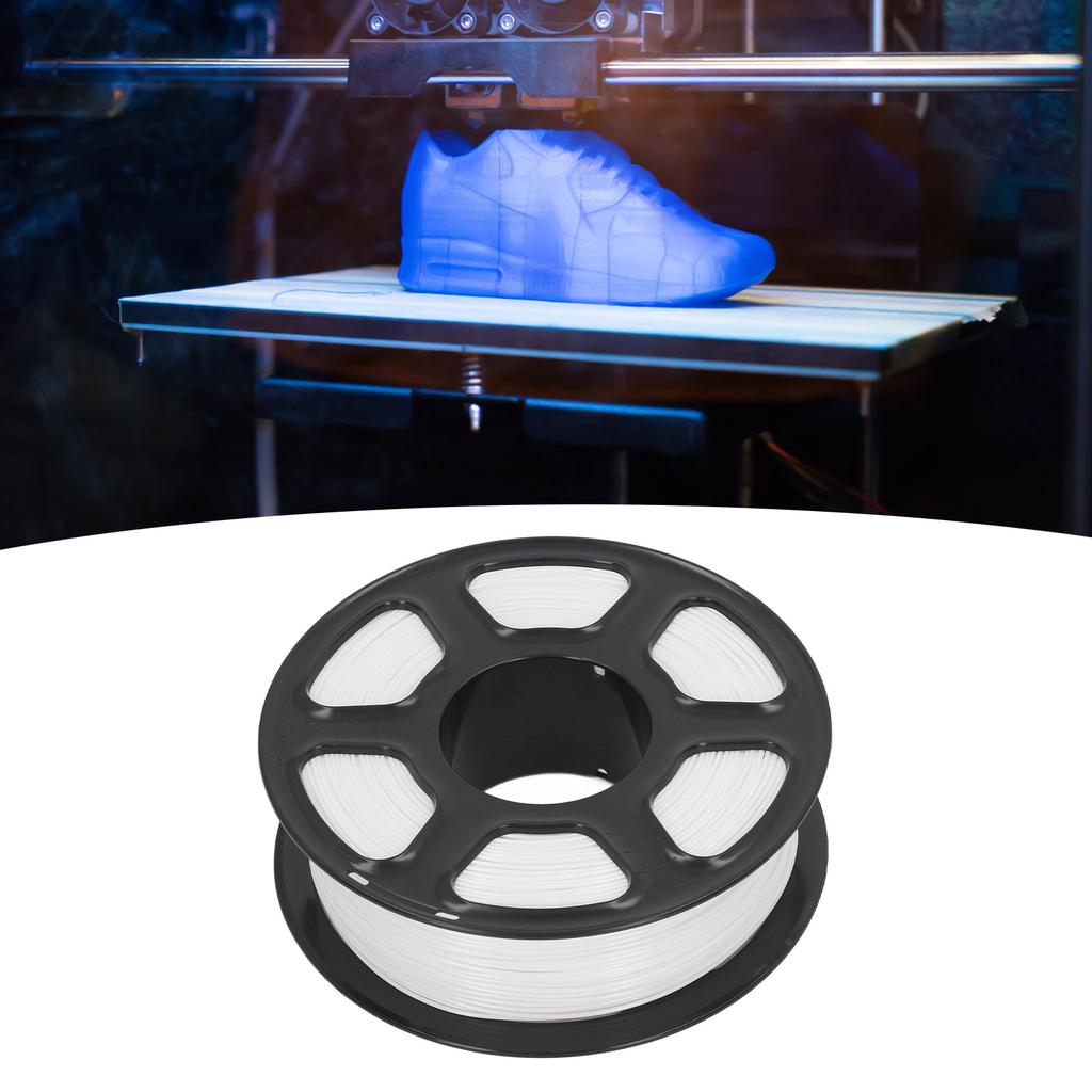 3D Printer Filament 1.75mm 2.2lbs Net Weight 220 to 250 Celsius Pure Color PETG Filament for Refilling Replacement