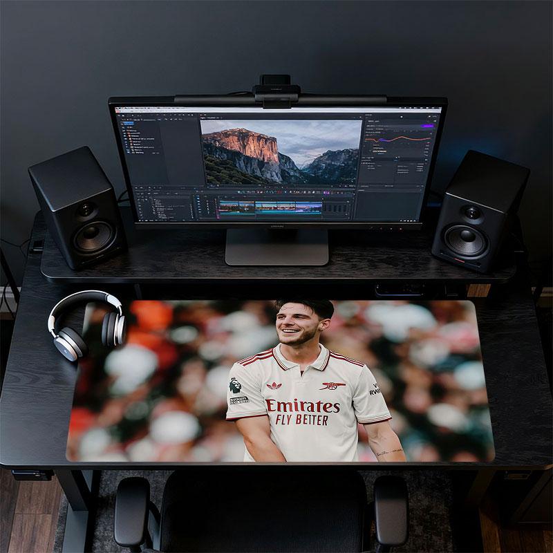 Rice Mouse Pad, Large Gaming Desk Mat, Non-slip XXL Mousepad for Laptop & Tablet, Mini PC Playmat with Stitched Edges