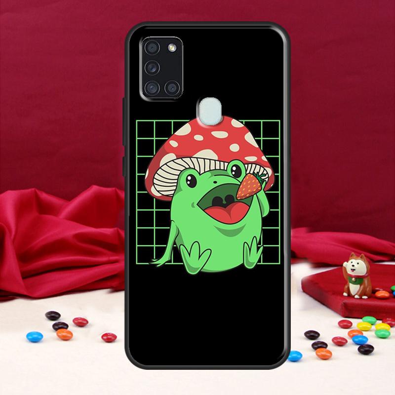 Cottagecore Fruit Strawberry Frog для Samsung Galaxy A34 A54 A14 A71 A51 A31 A11 A12 A22 A32 A52 A72 A50 A13 A53 чехол
