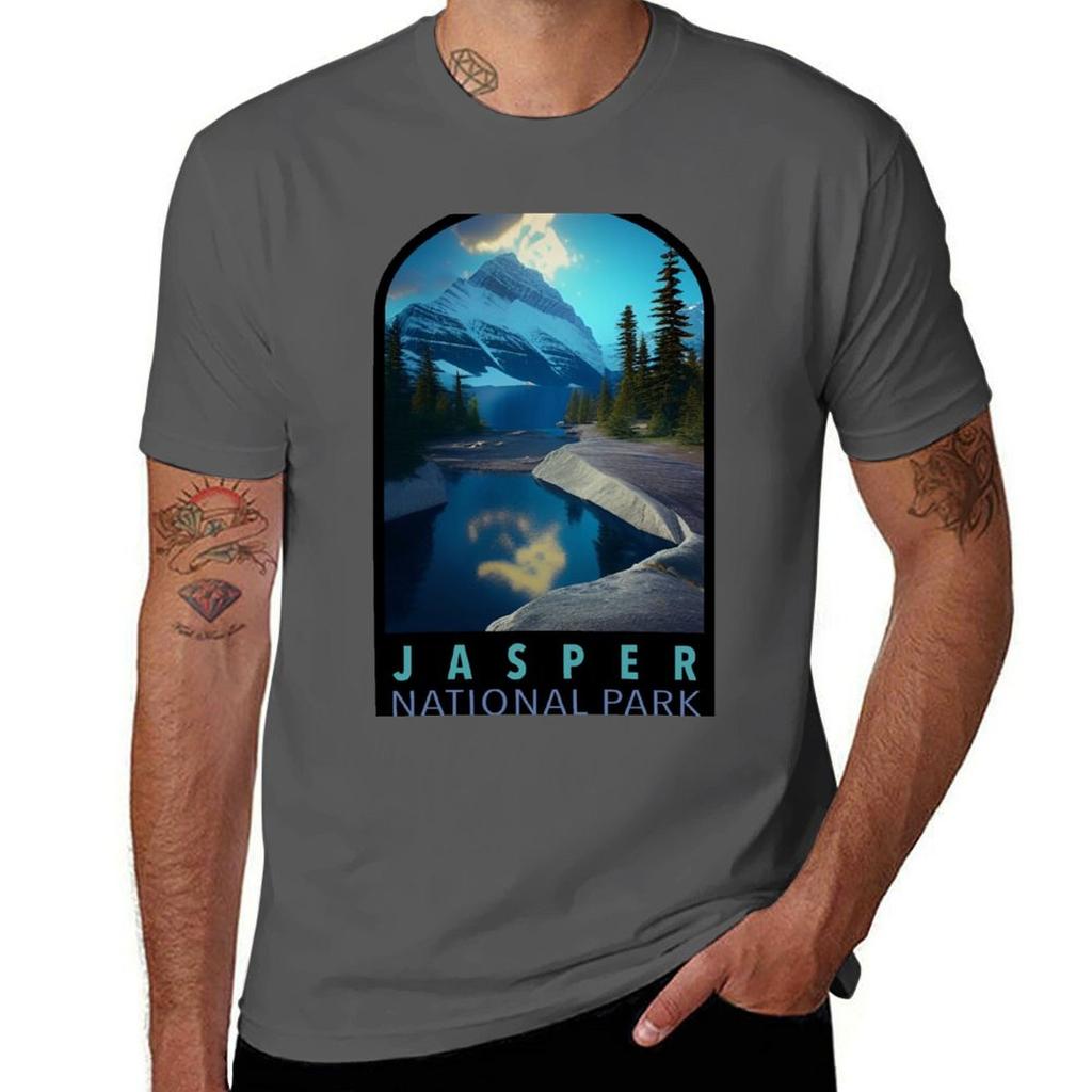 Jasper National Park Canada TShirt Stylish Print Short Sleeve Tee
