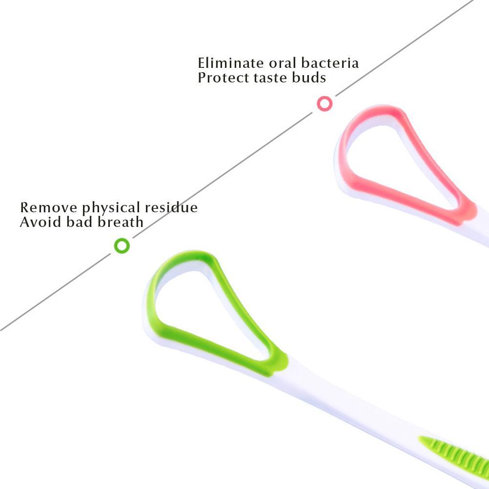 2Pcs Tongue Scraper Cleaner Oral Scrapers Bad Breath Cleaning Oral Care Tools for Adults