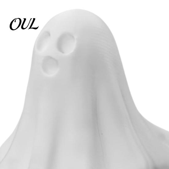 Halloween Atmosphere Door Stopper Cute Ghost Stopper, 3D Printed Decoration Creative Doorstop Statue, Anti-slip Windproof Holder, for Home Bedroom