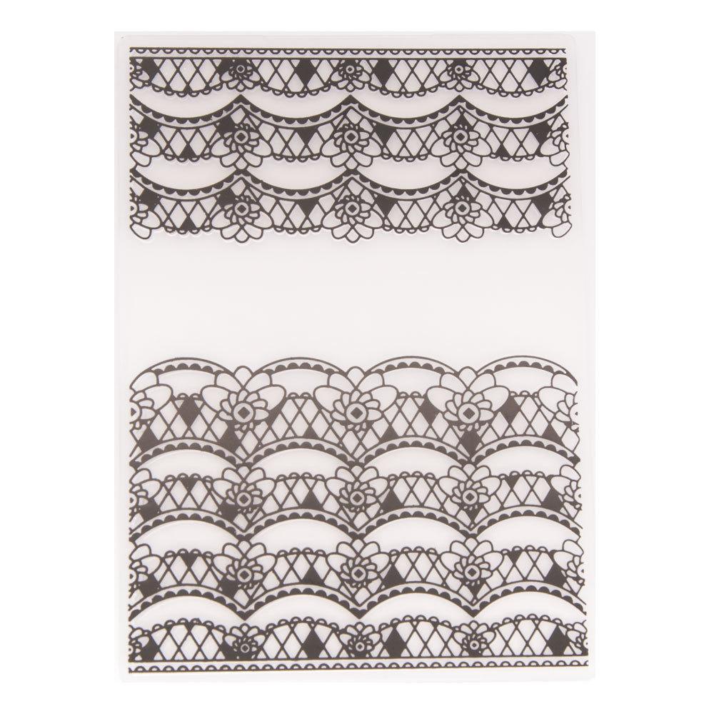 Кружевная линия на склоне холма, пластиковая папка с тиснением для DIY, скрапбукинг, альбом, декор для карт, художественный шаблон, деревенский дом