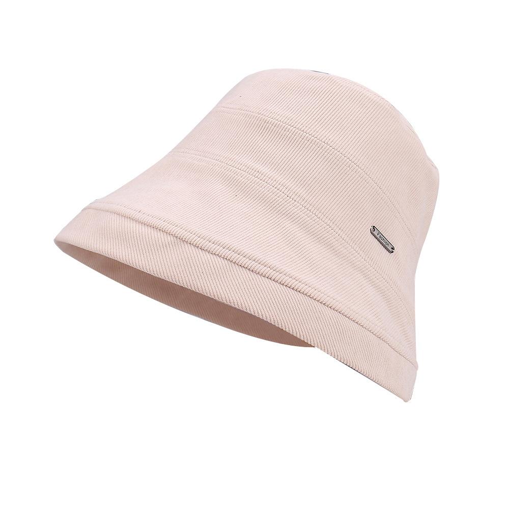 Fashion new four seasons can bring simple versatile bucket hat temperament literary and casual retro warm and comfortable sun hat