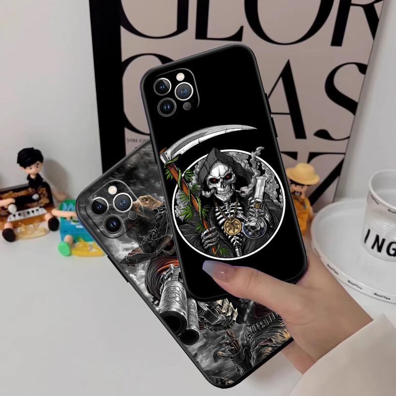 Чехол для телефона 'Череп Жнеца' для Samsung Galaxy A11 A12 A13 A15 A52S A53 A55 A56 A70 A71 A72 A73 F06 F16 F56 S10 Plus S10e