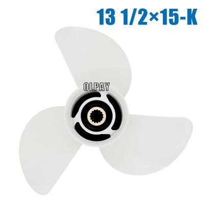 Алюминиевый гребной винт 13 1/2x15-K 6E5-45947-00-EL для лодочного двигателя Yamaha 60-115 л.с.