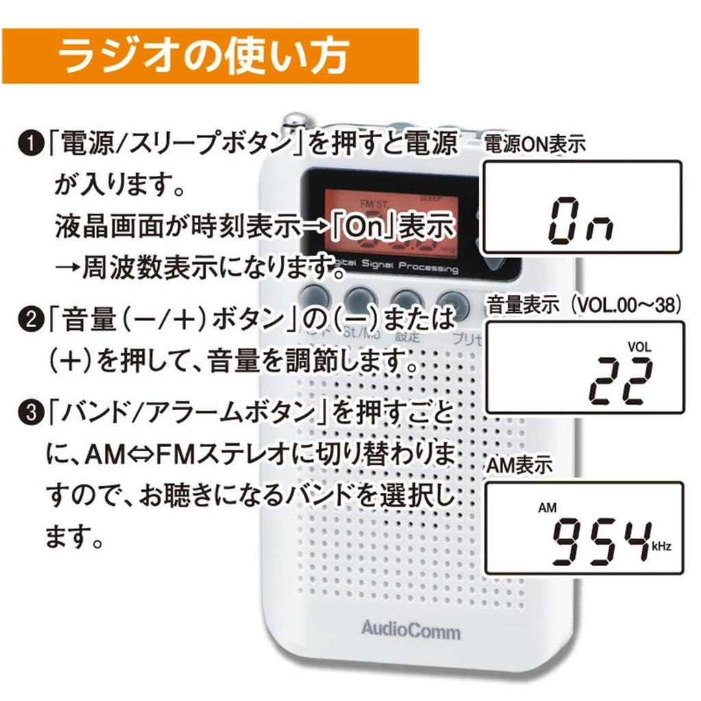 Ом Ом Электрический Радио АудиоКомм (OHM) RAD-P350N-W [Белый]