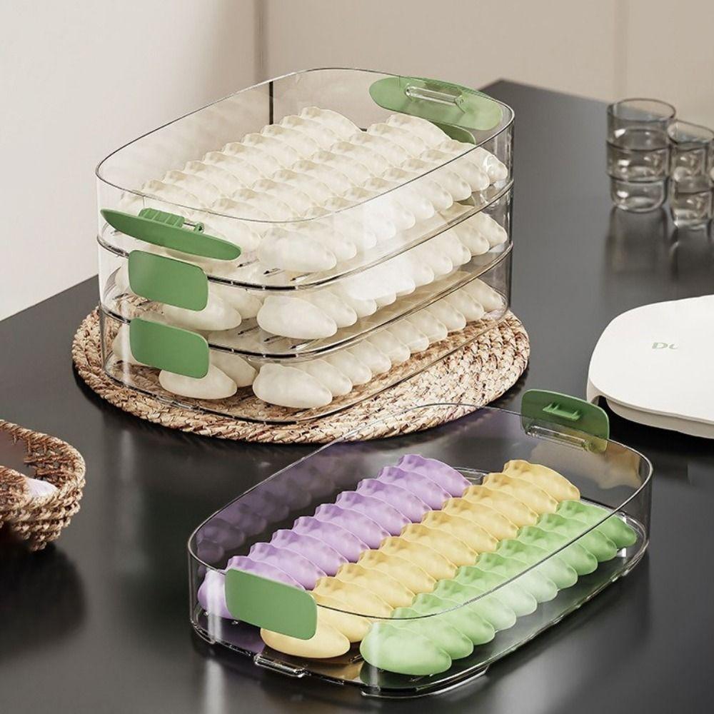 Quick Freezing Wonton Storage Box Multi-layer Food Storage Container Kitchen