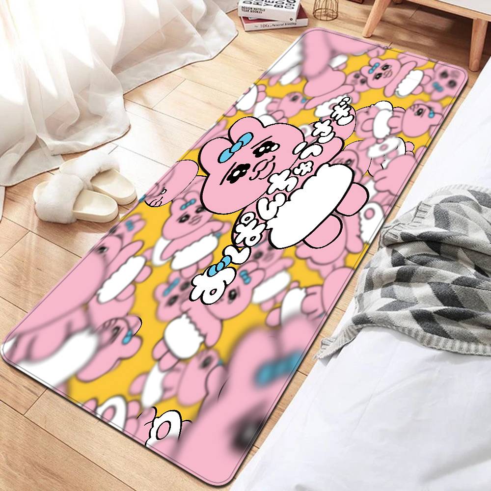 O-OpanchuS-S Usagi Bathroom Mat Retro Multiple Choice Living Room Kitchen Rug Non-Slip Bedside Mats