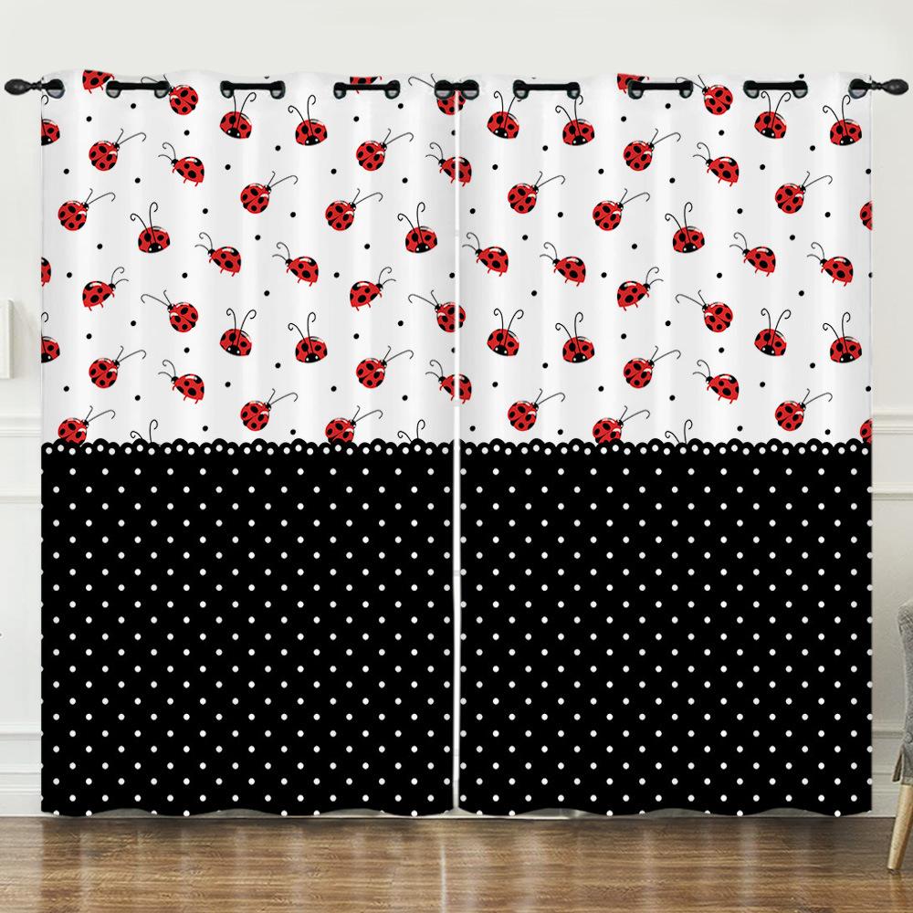 Штора Мультяшный Жук Животное Цифровая Печать Светонепроницаемая Штора Без Пробивки