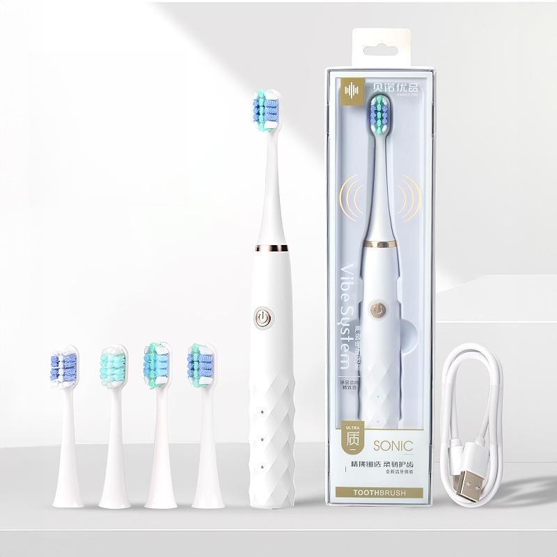 Электрическая зубная щетка Sonic для взрослых и пар, умная зарядка, электрическая зубная щетка Sonic Soft Hair