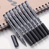 Drawn Design Sketch Needle Pen Black Micron Pen Waterproof Markers Fineliner Comic Art Supplies for Artist Nylon Soft Head Gloss Metallic Color Paint