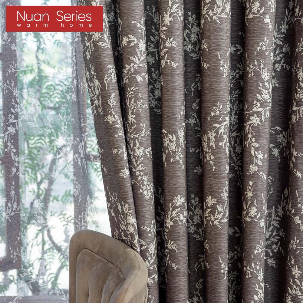 1 шт. Серия Nuan Французский антикварный стиль Универсальные шторы с принтом Полностью затемняющие шторы для спальни, гостиной, балкона, окна для домашнего декора