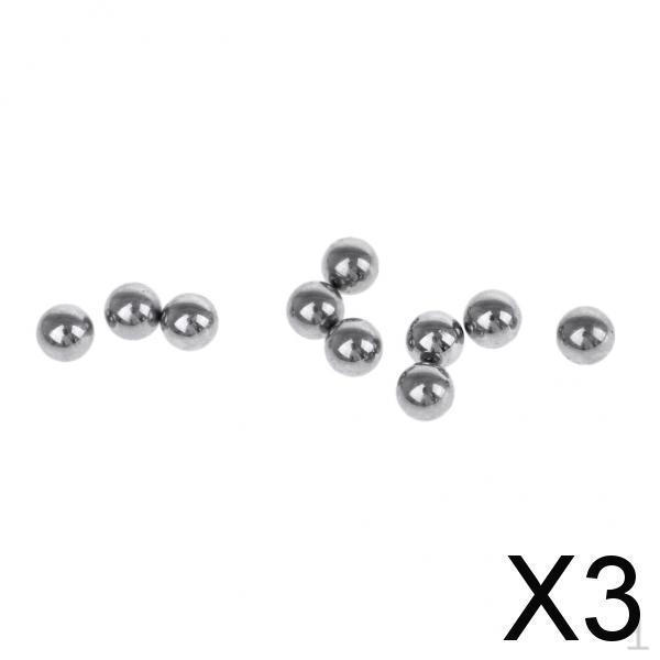 3x 10 штук 4,7 / 6,3 мм Гора стальных шарикоподшипников