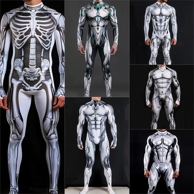 3D цифровая печать сценические костюмы для взрослых Хэллоуин мероприятия карнавал тематическая вечеринка косплей костюм ролевые игры комбинезон