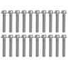 20Pcs M10x1.5 Screw Bolts A2?70 Stainless Steel Flanged Hex Head Bolt with Gasket DIN6921M10x60