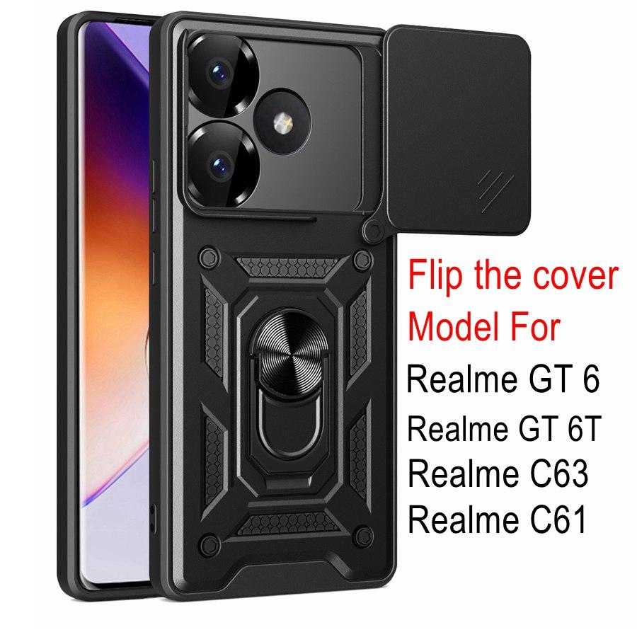 Бронированный чехол для защиты камеры для OPPO A6X A40 A98 A79 A53 A54 A74 5G A57 A5 Reno 15F Realme 15 15T 16 C85 14 8 9 Pro C75 C71 C61 C63 Ударопрочный чехол