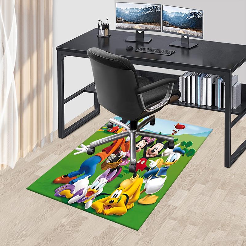 1pc Mickey Mouse Clubhouse Adventure Carpet for Playroom Bedroom Living Room Sofa Home Decor,kids Game Area Rug Non-slip Floor Mat Y72866