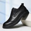 Fashion Genuine Leather Men Business Casual Shoe Non Slip Platform Oxfords Shoes Lace-up Male Dress Shoes Classic Formal Dress Footwear