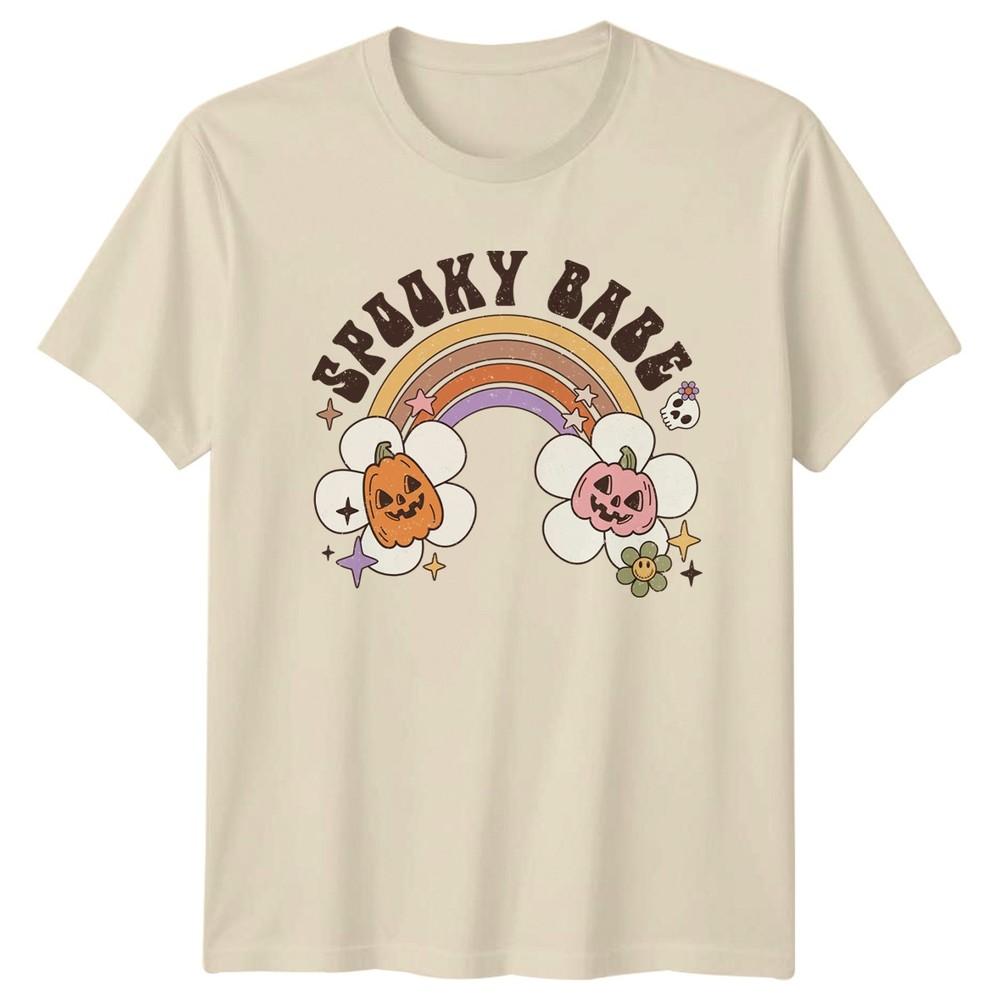 Spooky Babe Unisexs TShirt Retro Spooky Halloween Halloween Gift For Her