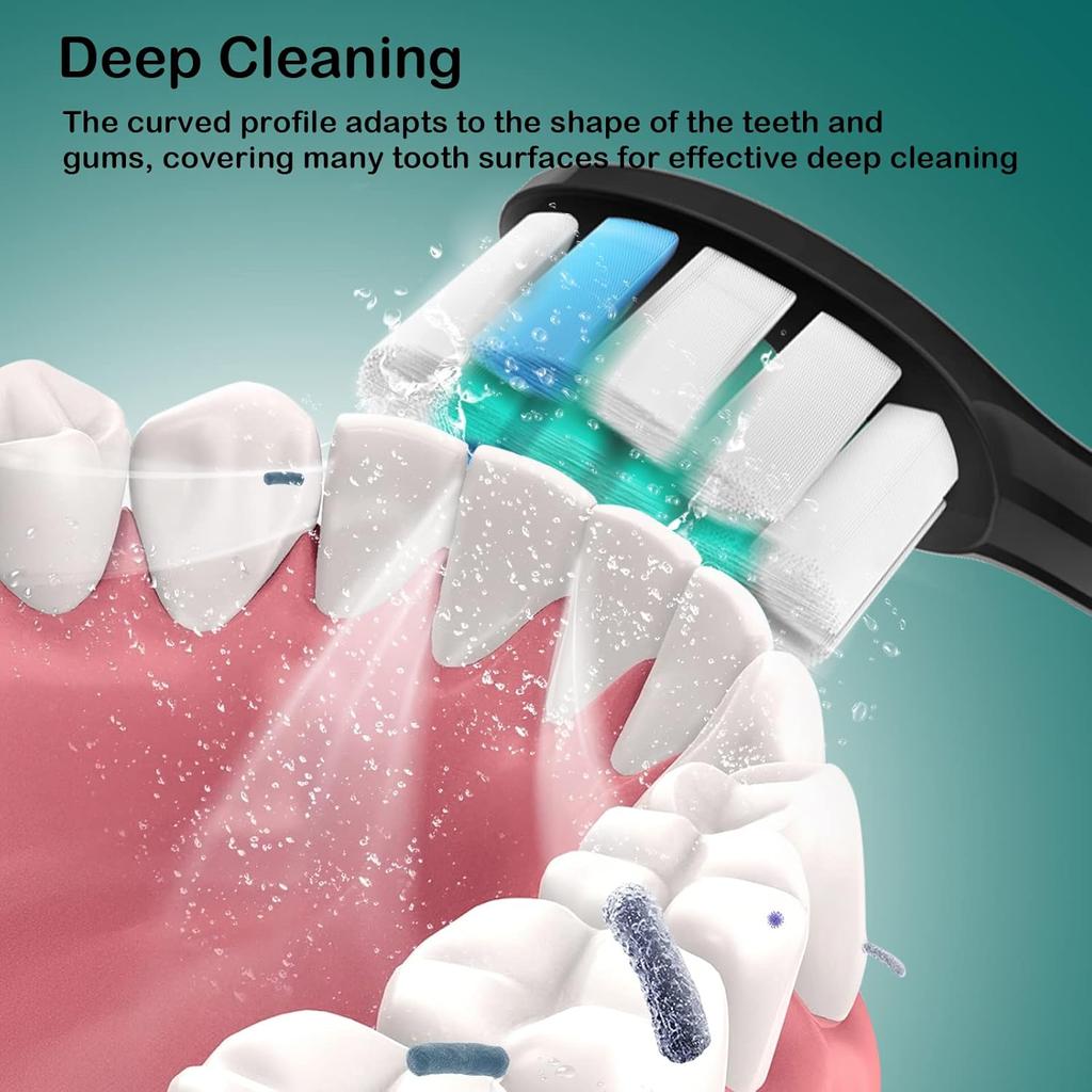 1 шт. сменные насадки для электрической зубной щетки Philips HX6064 HX6930 HX6730 Sonic с вакуумными мягкими щетинками DuPont