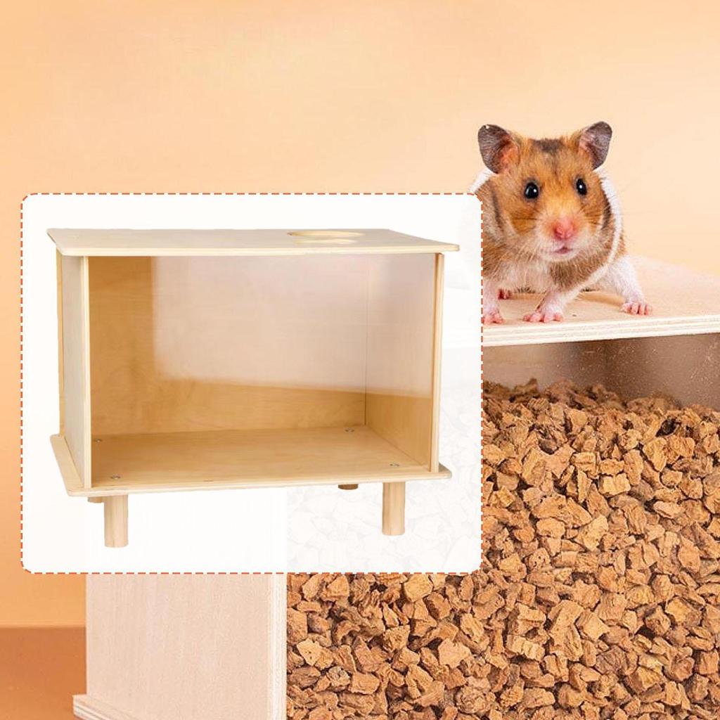 Hamster Digging Box Container Accessories Playing Sturdy Sand Bath Hideout for