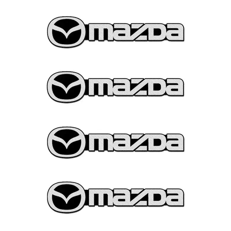 For Mazda 2 3 4 5 6 7 8 323 626 CX5 CX7 CX9 RX8 MX5 2/4Pcs 3D Aluminum Car Audio Speaker Decorate Badge Sticker Auto Accessories