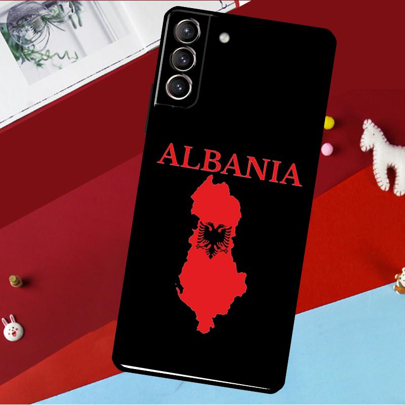 Чехол Албанский Флаг для Samsung Galaxy S26 S25 S24 S22 S23 Ultra Plus S20 S21 FE S9 S10 S25 FE