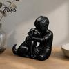 Talos 3D-печатная статуэтка щенка и мальчика, Скульптура собаки и хозяина, Обнимающая фигурка-декор, Украшение для дома, Исцеляющий орнамент, Подарок