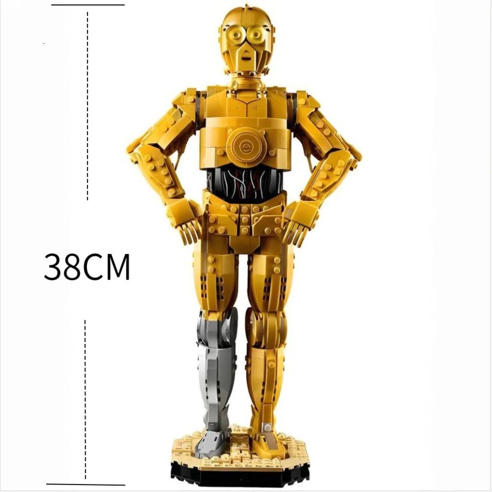 В наличии 1138 шт. Звездные Войны C-3PO Робот 75398 Кубики Конструктор Пазл Модель Для Детей Взрослых Рождественские Подарки На День Рождения