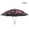 Double-layer Windproof Umbrella Cap Waterproof Head Umbrella Hat Outdoor Rain Gear  Hiking