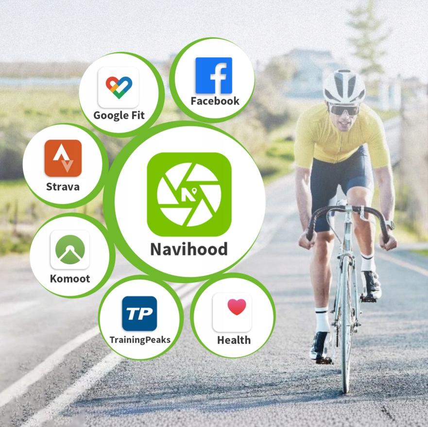 Navihood l4 licznik komputer rowerowy gps bt aplikacja