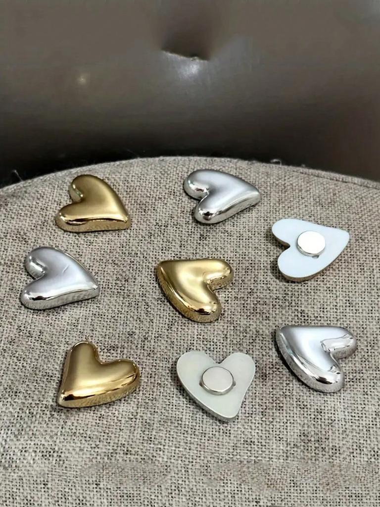 Набор из 5 магнитов на холодильник в форме сердца, винтажные красочные магниты на холодильник, магниты на стену, магниты для украшения офиса