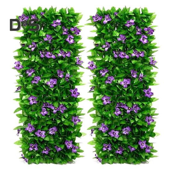 2 шт. искусственные цветы, расширяющиеся садовые панели для цветов, устойчивые к ультрафиолетовому излучению, простая установка, сделай сам, ограждение для уединения, искусственные цветы